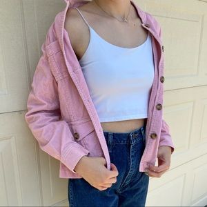 Baby pink corduroy jacket!